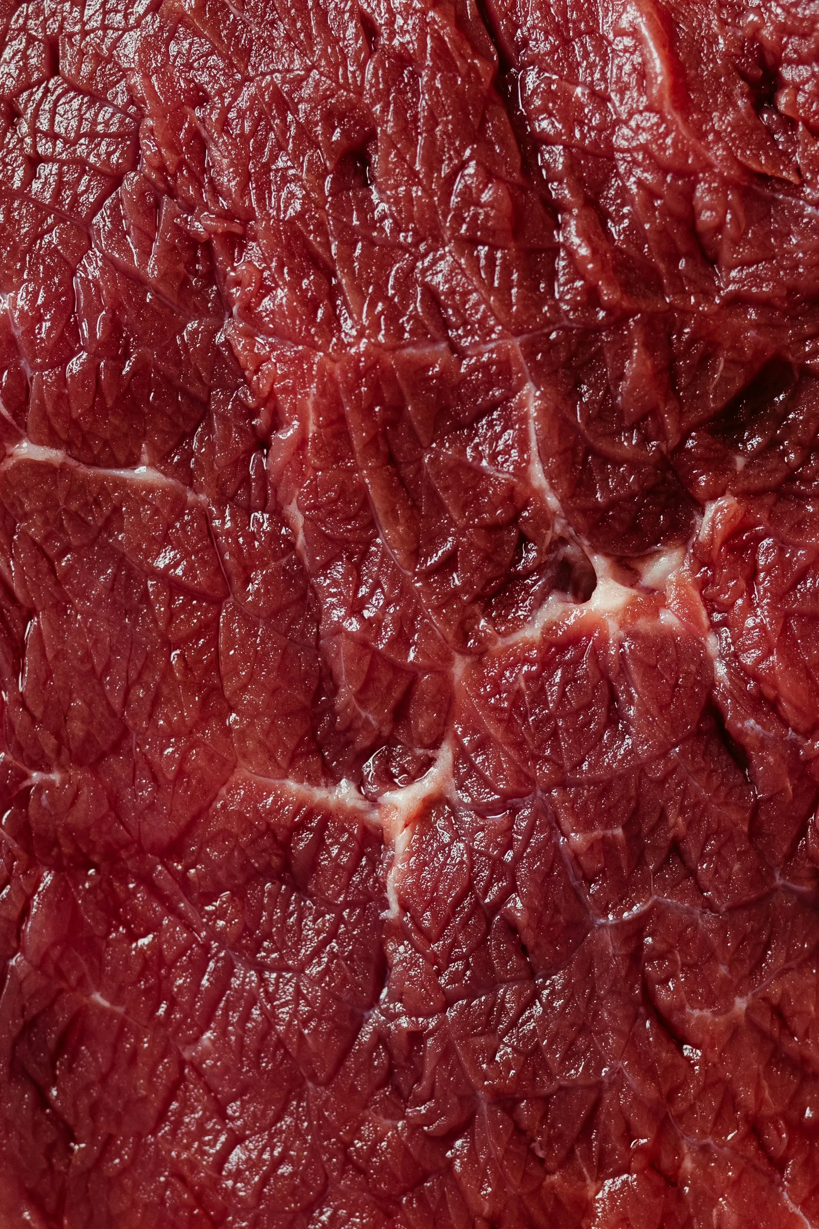Maserung von rohem Rindfleisch